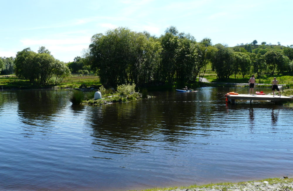 The lake at Tudor Cottage